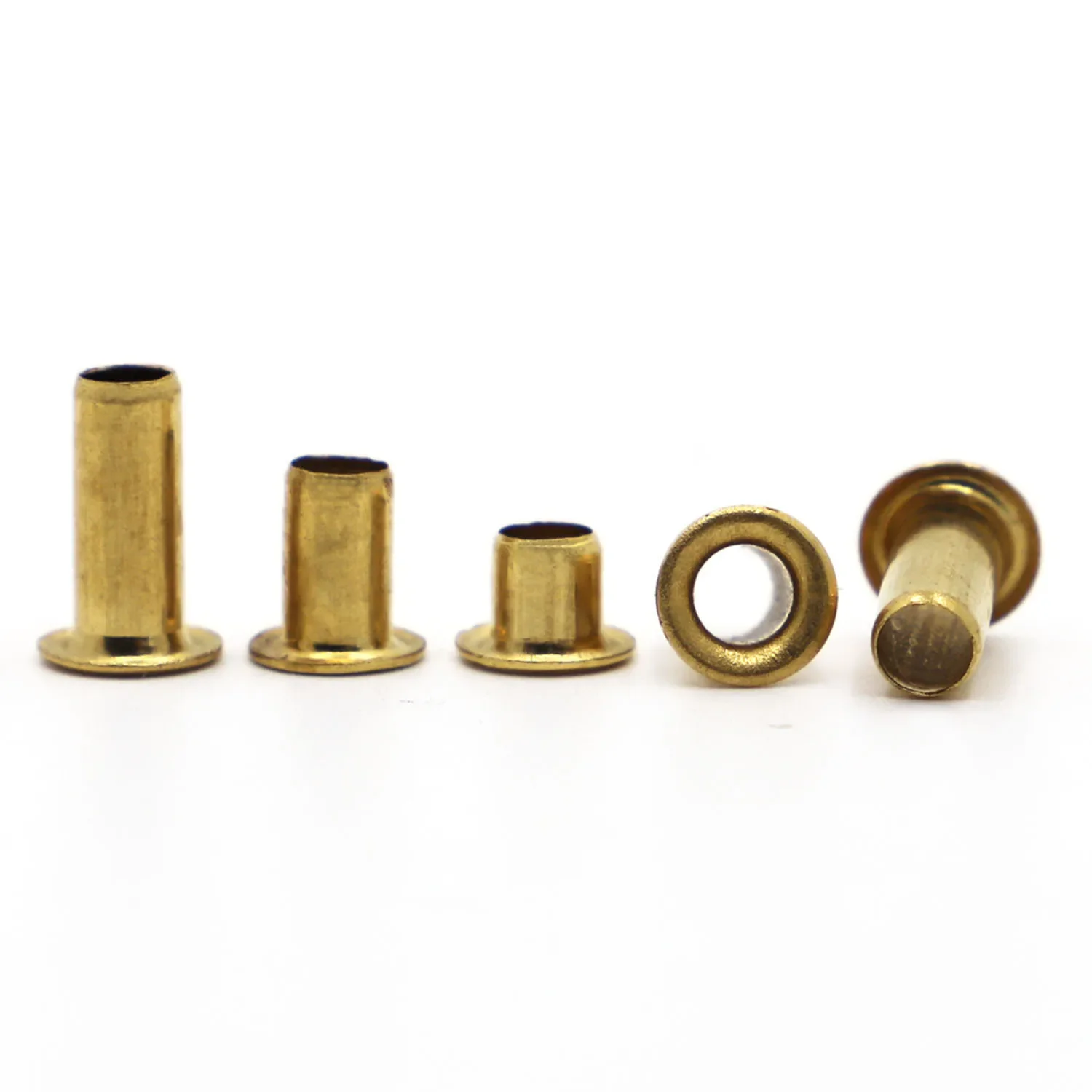 Ilhós de metal de bronze oco rebite porca cobre através do furo rebite ilhós gb876 m0.9 m1.3 m1.5 m1.7 m2 m2.5 m3 m4 m5 m6