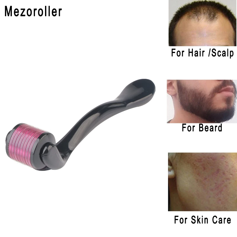 Mezoroller Baardroller DRS 540 Naalden Micro-Needling Derma Roller voor Haar Hergroei Huidverzorging Lichaamsbehandeling Microniddle MTS
