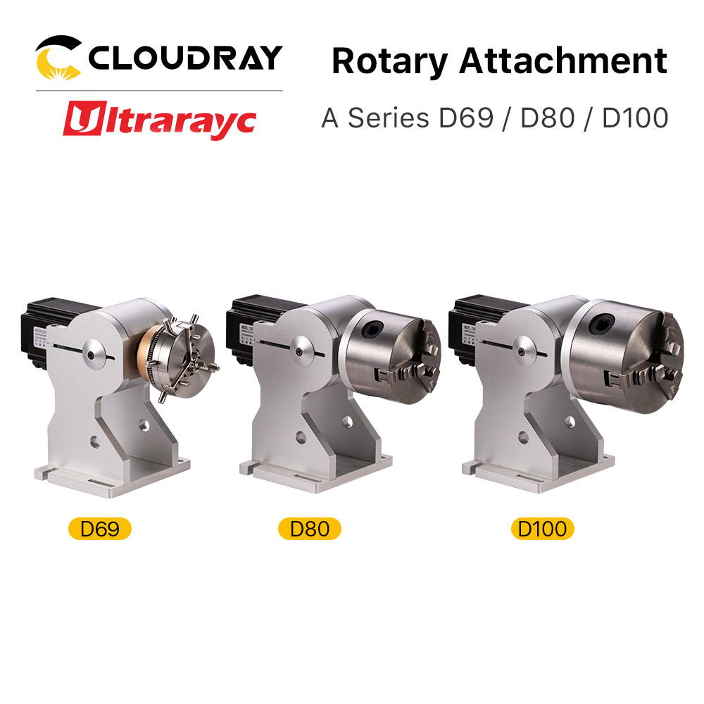直径69mm, 80mm,回転工具アタッチメント,固定グリッパー,3つのチャック,回転式作業台,レーザーマーキング装置,100mm