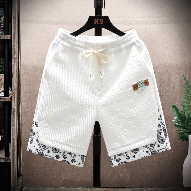 Sommer Laufhose Männer Casual Jogging Sport Kurze Hosen Welle Muster Einfarbig Kordelzug Lose Trockenen Gym Sport Shorts