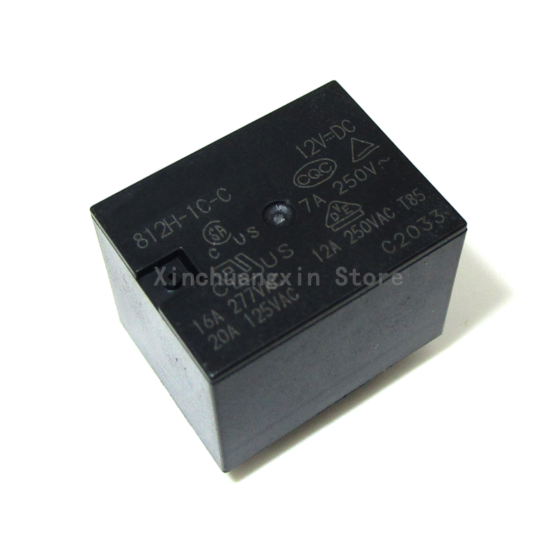 812H-1C-C 812H-1A-C 812H-1C-C -5VDC 12VDC 812h-1c-24vdc 5PIN 4PIN 16A relé de potencia