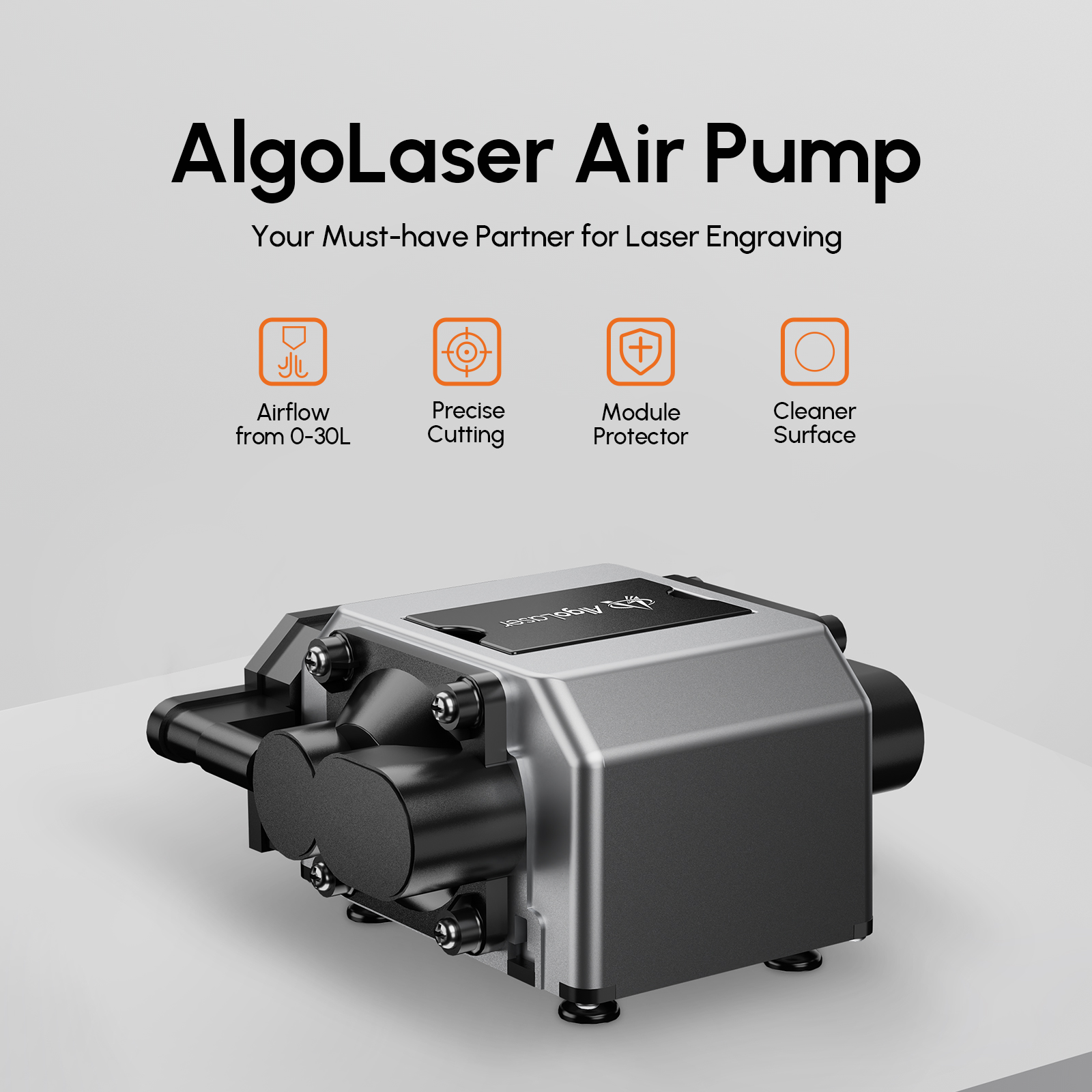 Lasersnijden Air Assist Pomp 30LAir Compressor Ortur AlgoLaser Graveermachine Elektrisch Verstelbare Snelheid Laag Geluidsniveau