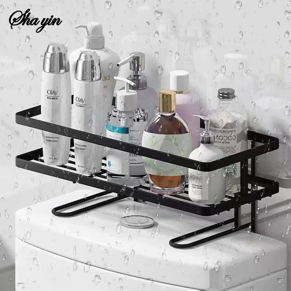 Portaoggetti per WC non perforato, portaoggetti per bagno, portaoggetti multifunzionale per bagno, artefatto