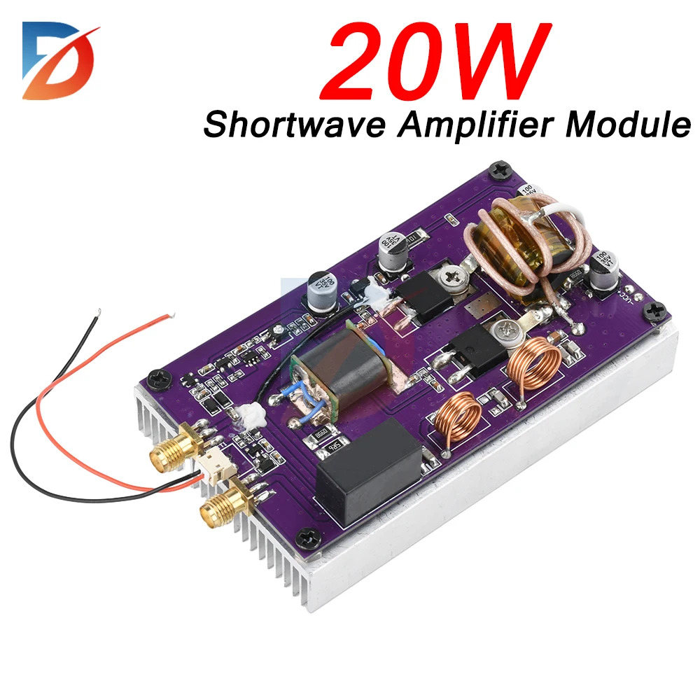 20W Draagbare Kortegolf Eindversterker Module Transceiver Met Laagdoorlaatfilter Ondersteunende 2Mhz-30Mhz Frequentiebereik