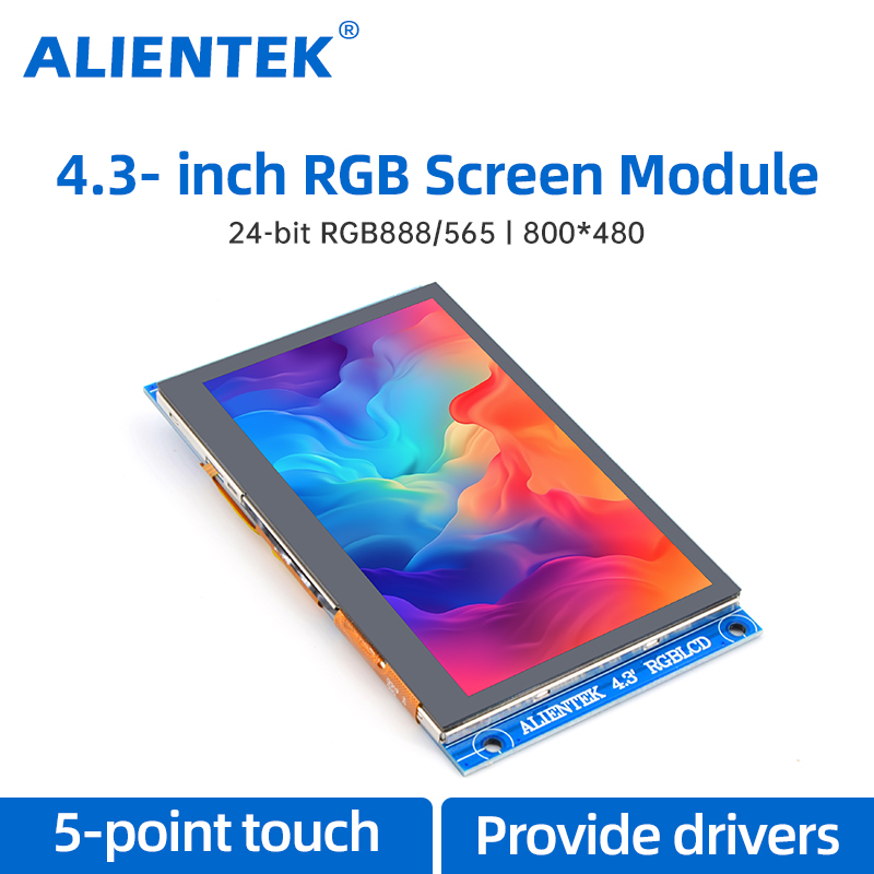 ALIENTEK ESP32-S3 4,3-calowy moduł wyświetlacza dotykowego RGB LCD o rozdzielczości 800x480 Wyświetlacz LCD Monitor z ekranem dotykowym dla wyświetlacza Arduino
