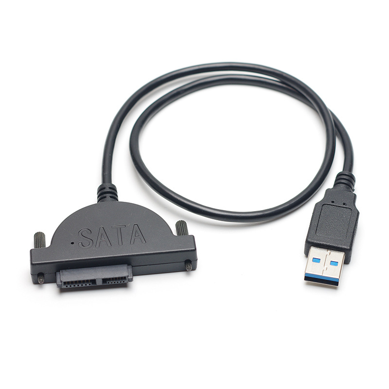 Kabel USB 2.0 do SATA 7+6 PIN Przewód napędu CD/DVD-ROM Adapter sterownika optycznego Kabel do transmisji danych do laptopa PC Notebook