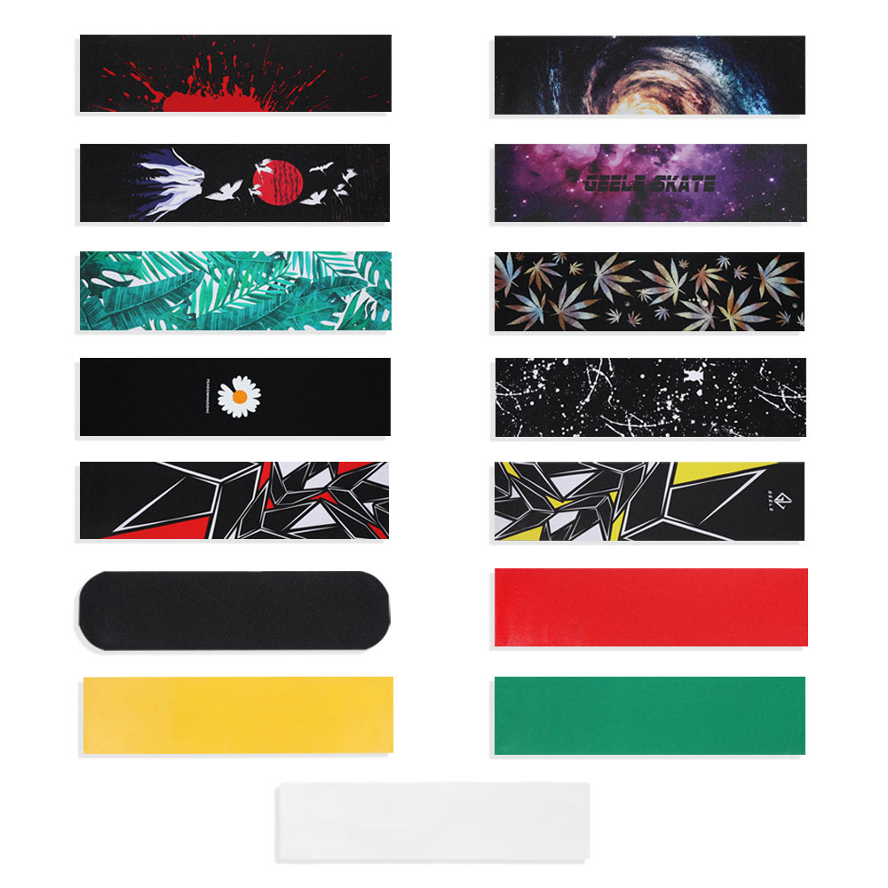 มัลติสไตล์มืออาชีพสำหรับสเก็ตบอร์ด longboarding griptape Deck สติกเกอร์กริปเทปสเกตบอร์ดกระดาษทราย