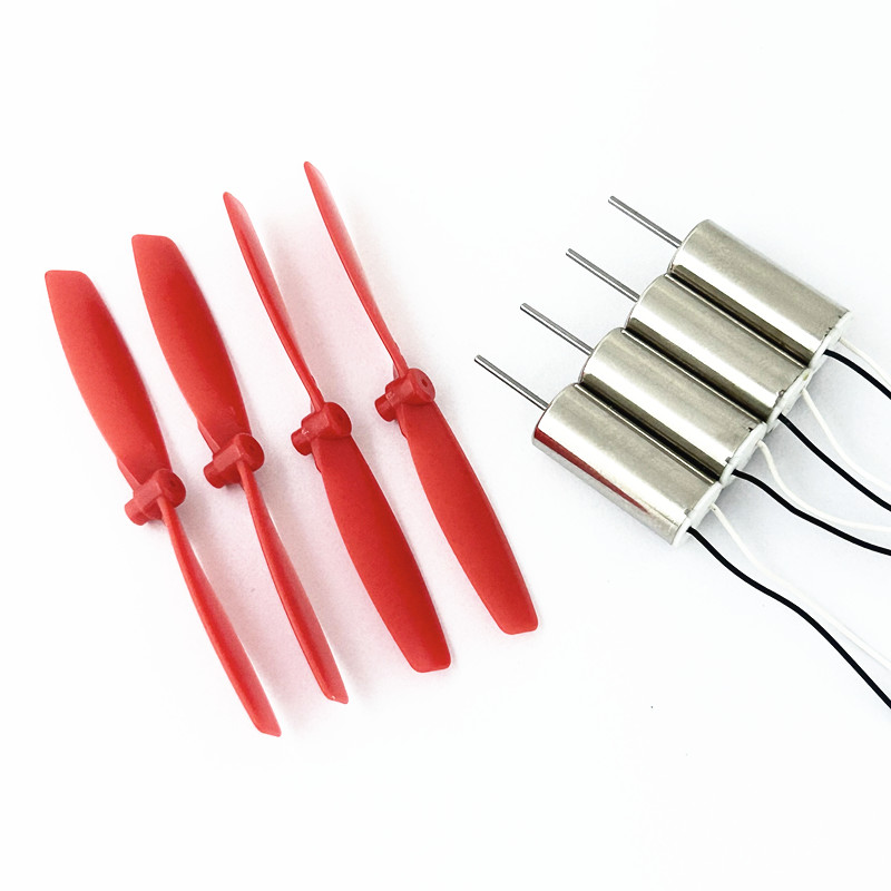 4 x DIY DC3.7V 50000RPM 716 Hollow Cup Coreless High Speed CW CCW Motor z 4 x 50MM A B Śmigłami do DIY Micro FPV Quadcopter