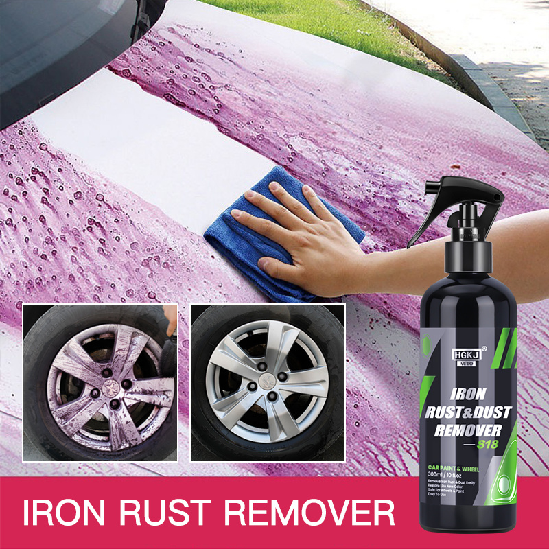 Carro Rust Dust Remover, Limpeza Spray, Pintura Corpo Roda, Ferro Partículas, Metal Pó Remoção, Acessórios do carro, Produto HGKJ S18