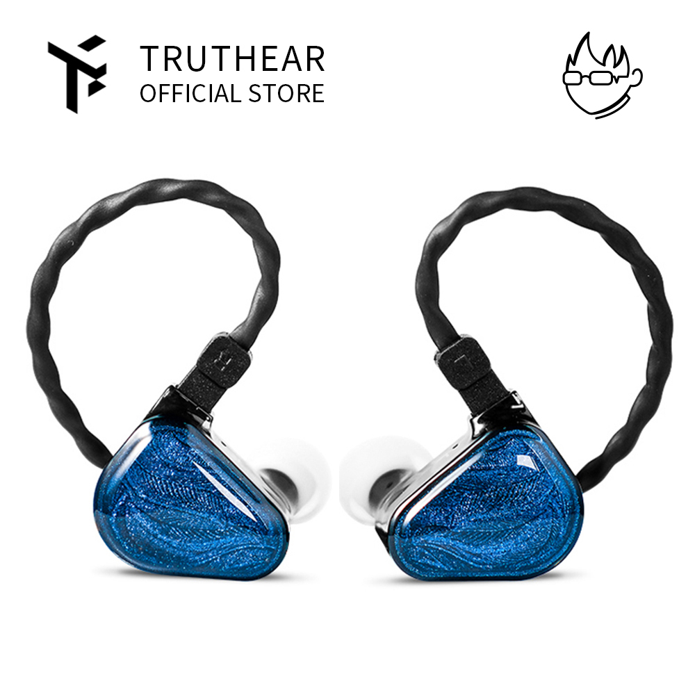 TRUTHEAR x Crinacle ZERO Auriculares Dual Dynamic Drivers IEMs con 0,78 Cable de 2 pines Juego BassEarbuds