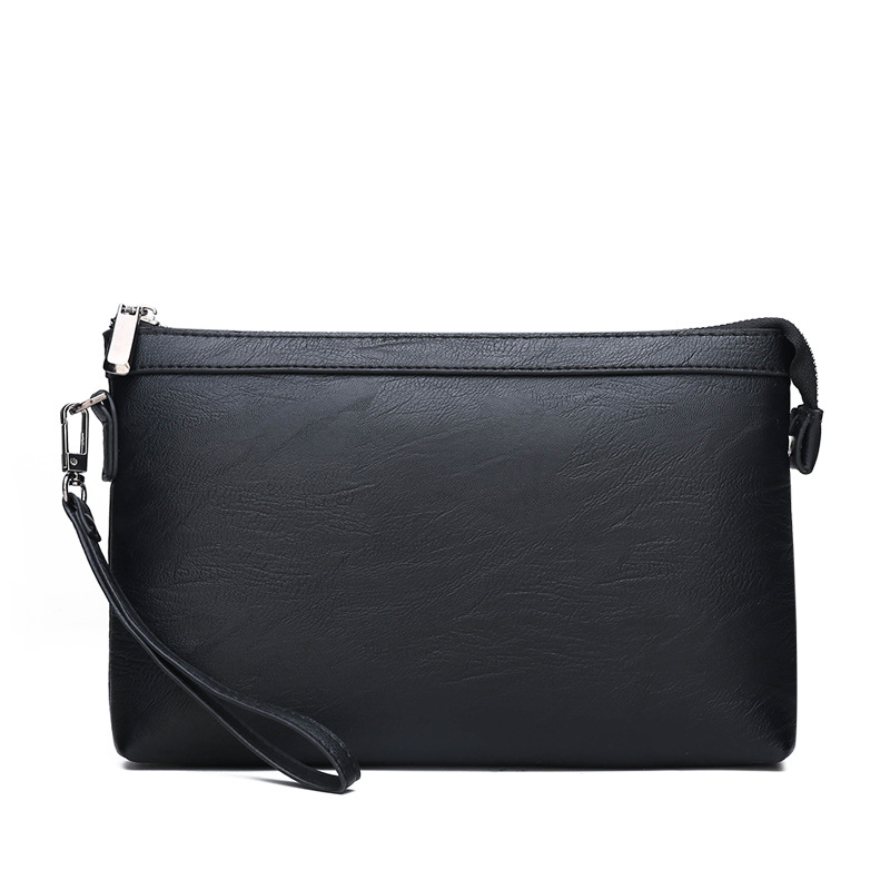Tas genggam bisnis desain merek Fashion tas amplop kulit PU kualitas tinggi Dompet Pria Travel kasual saku ponsel