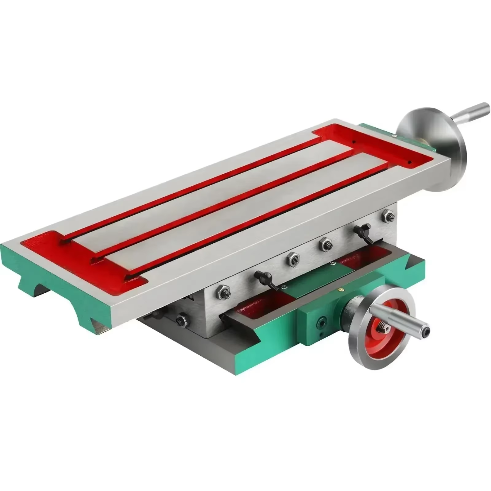 Sihao Compound Multifunktions-Fräsmaschine, Arbeitstisch, 2-Achsen-Kreuzschieber, Tischbohrmaschine, Schraubstock, verstellbarer Griff, Werkbech