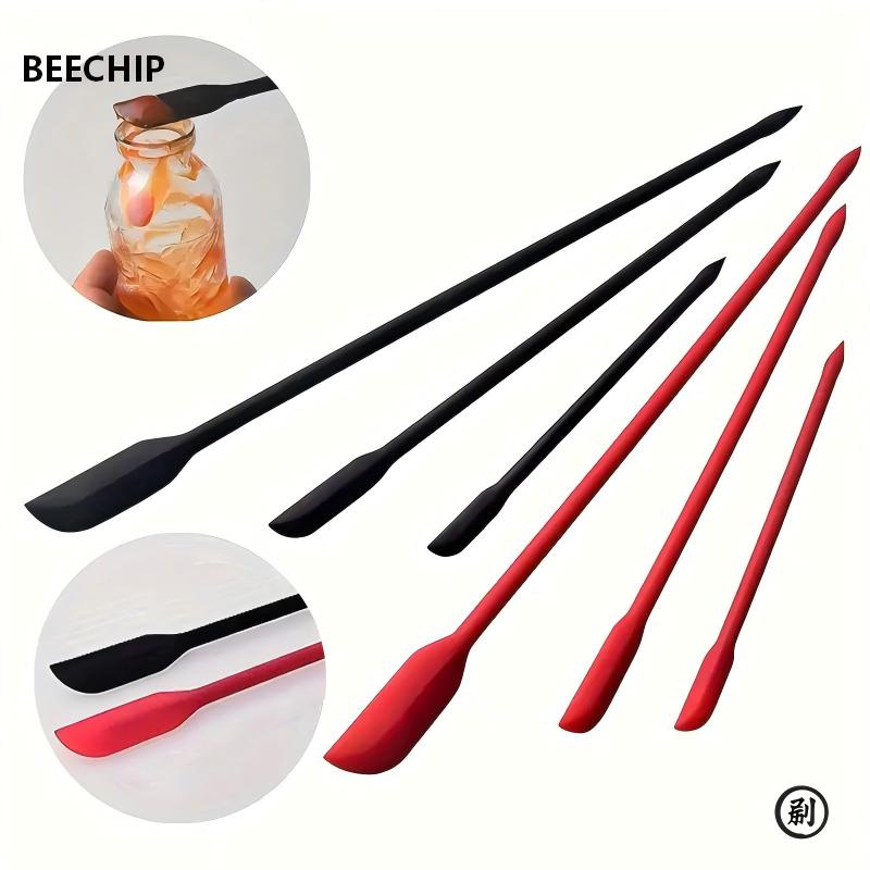 3-Piece Mini Silicone Spatula Set - Heat Resistant, Multiple Sizes for Jar, Bottles and Kitchen