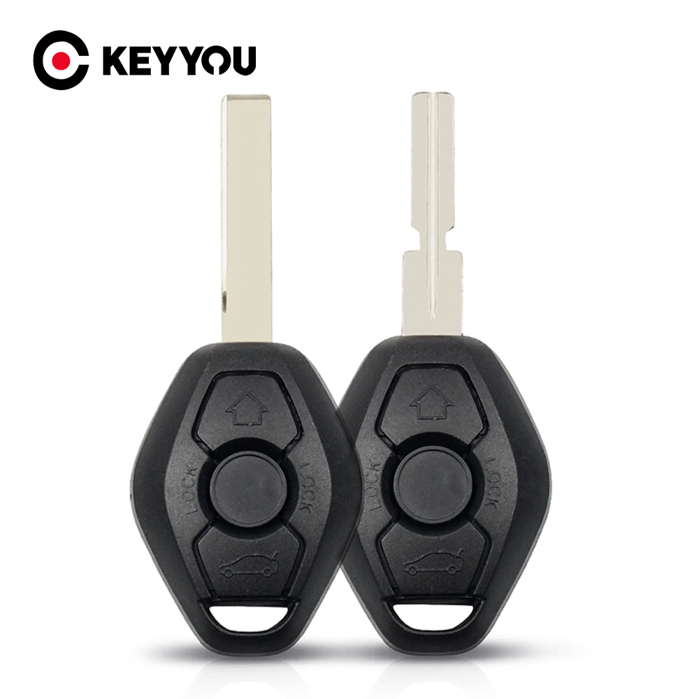 KEYYOU Chìa Khóa Từ Xa Fob Ốp Lưng Thay Thế Chìa Khóa Xe Ô Tô Vỏ Bao Da Móc Khóa Khóa Dành Cho Xe BMW 1 3 5 6 7 Series x3 X5 Z3 Z4