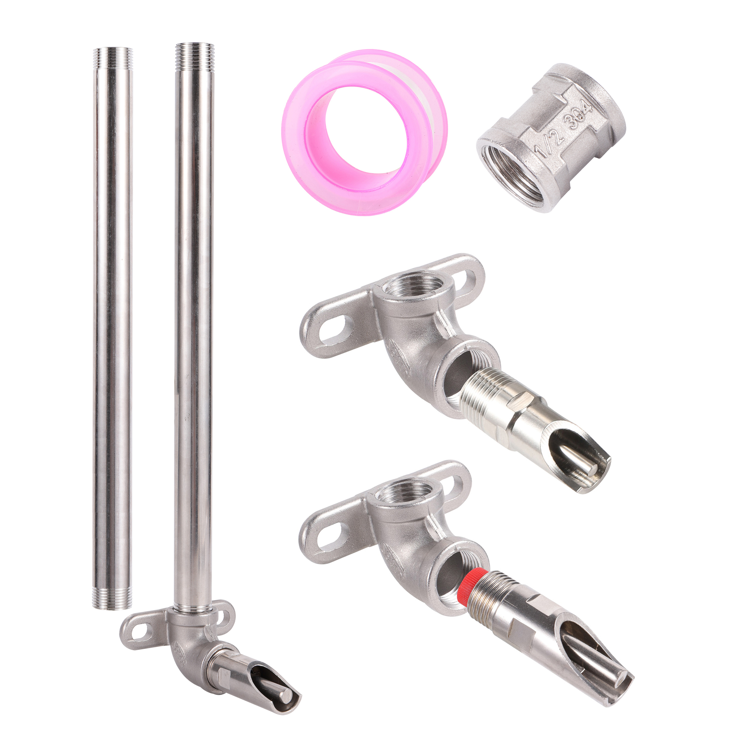 Varken Drinken Nozzle Automatische Water Feeder Knaagdieren Rvs Drinker 1/2 "Schroefdraad Interface Vee Drinken Accessoires