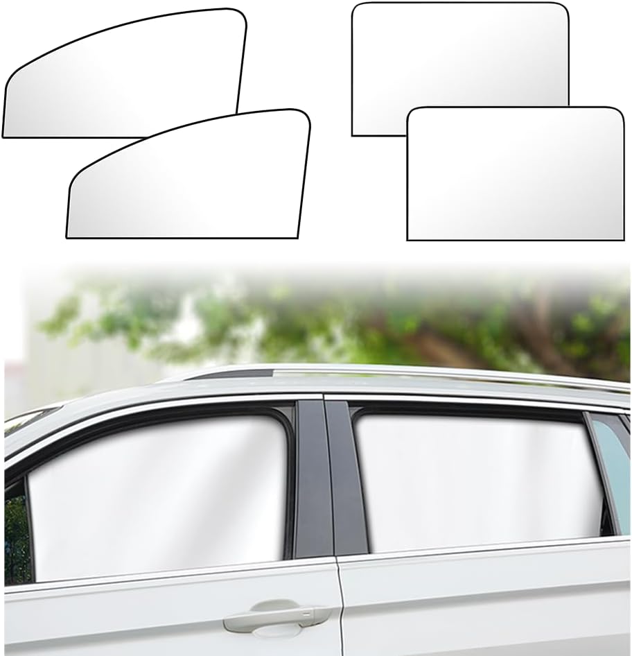 1 คู่ Strong Magnetic Sunction Sunshade สองด้านแม่เหล็กรถผ้าม่านทึบแสงรถ Sun Shade ฤดูร้อน Sun Protection