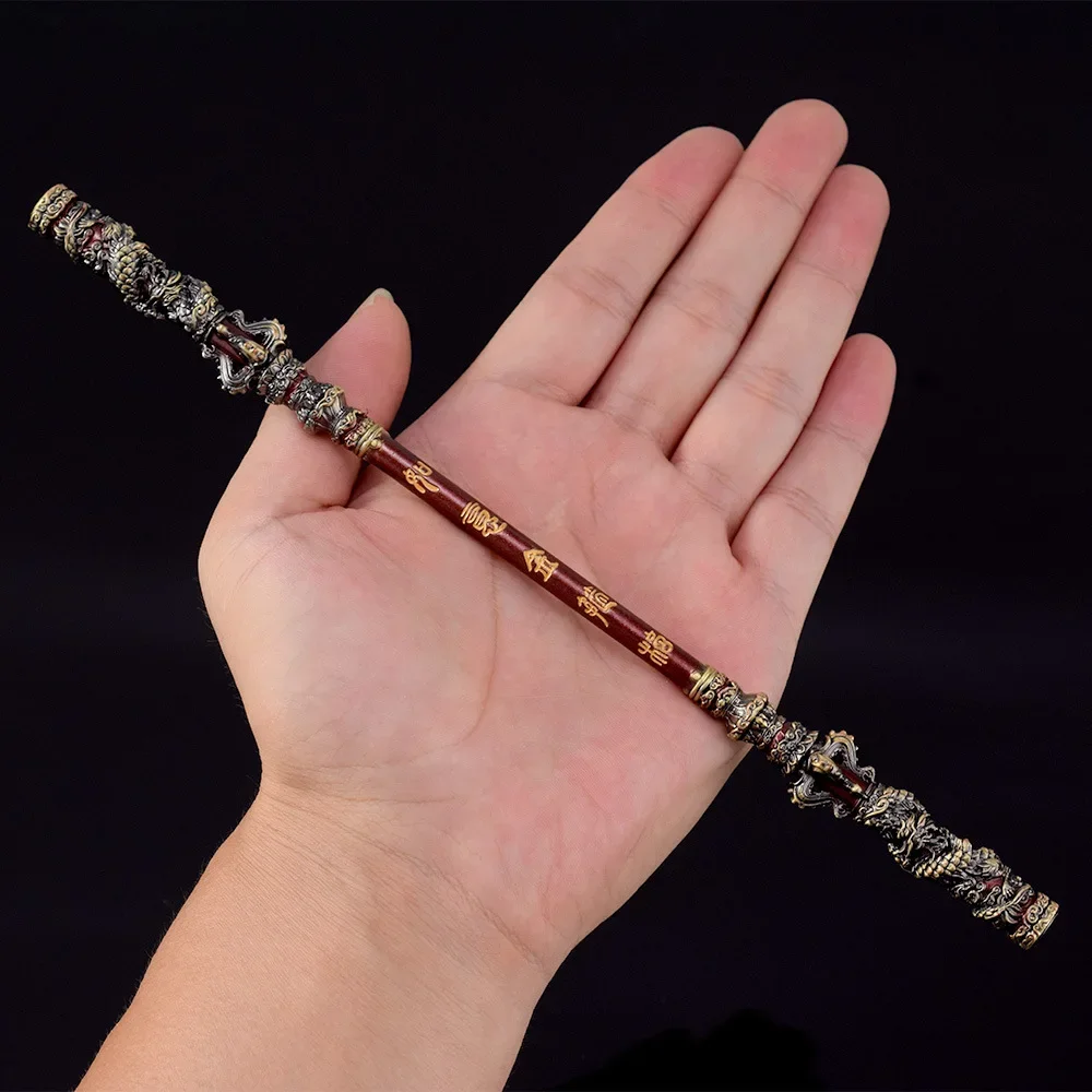 Neue 22 cm schwarze Mythos: WuKong Waffe Sun Wukong Monkey King Bar Metall Elite geschnitzte Schwerter Spielperipheriegeräte Festival Geschenke Spielzeug Kind