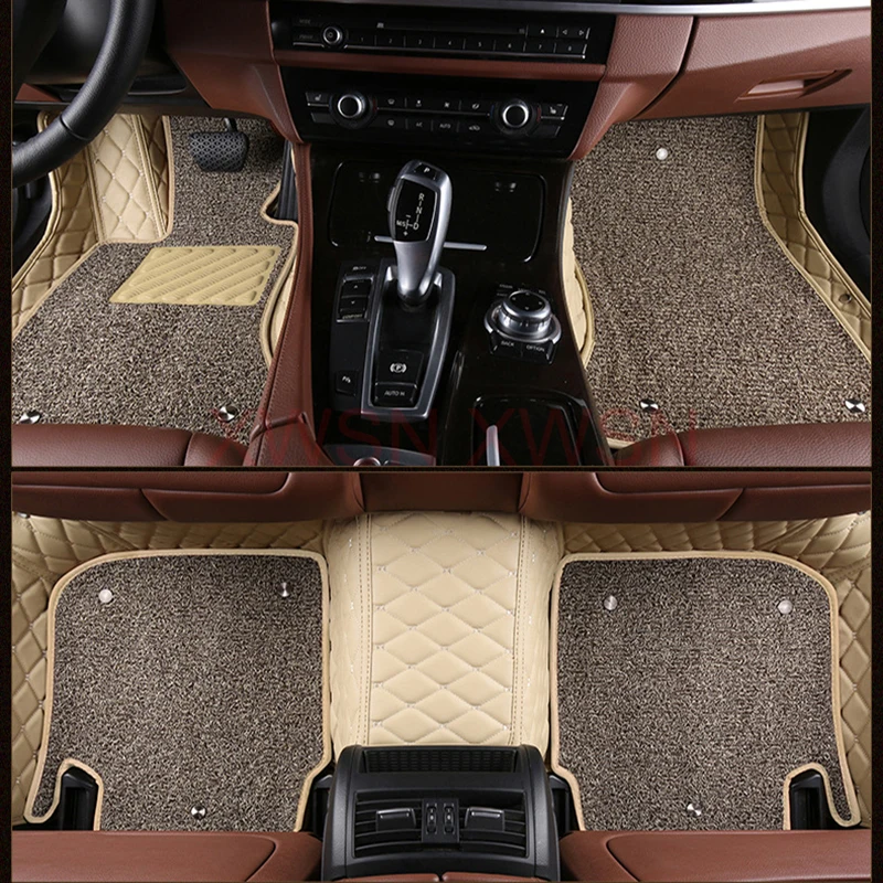 Tapis de sol de voiture à couverture complète personnalisés à deux couches, pour BMW série 1 E81 2 portes E82 E87 E88 F20 4 portes, accessoires de voiture