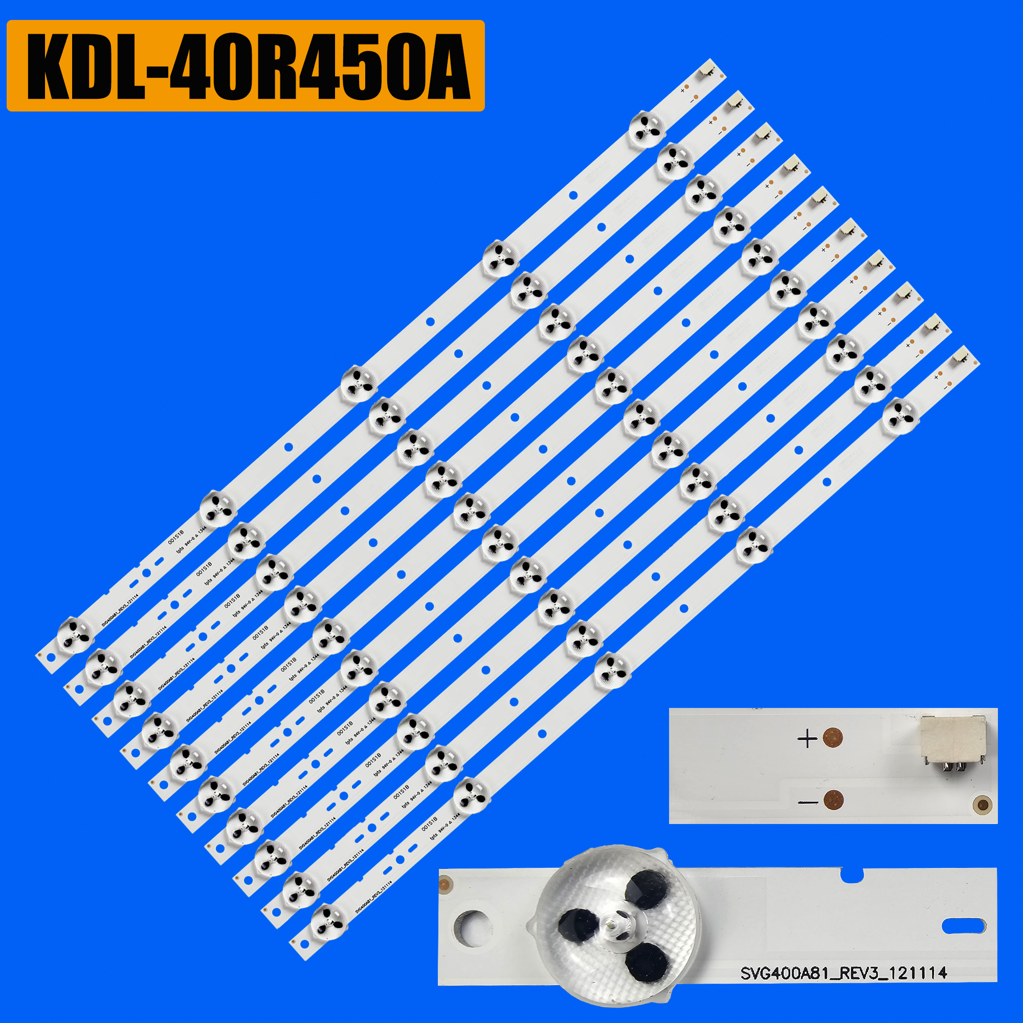 Светодиодная лента подсветки для KDL-40R450A KDL-40R455A KDL-40R470A KLV-40R479A KDL-40R474A S400DH1-3 SUG400A81 SVG400A81_REV3_121114