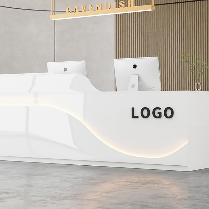 Mostrador de Bar Glamour comercial, escritorio de recepción único personalizado clásico para personas mayores, Mostrador profesional de lujo, muebles comerciales