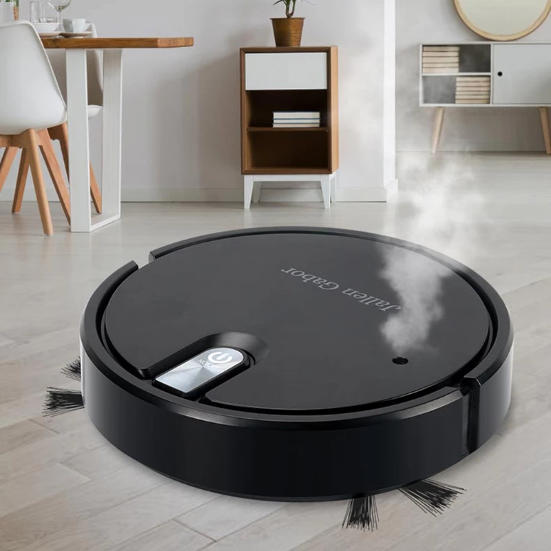 Robot aspirador inteligente inalámbrico 5 en 1, aspirador multifuncional súper silencioso, fregado, humidificador para uso doméstico, electrodoméstico