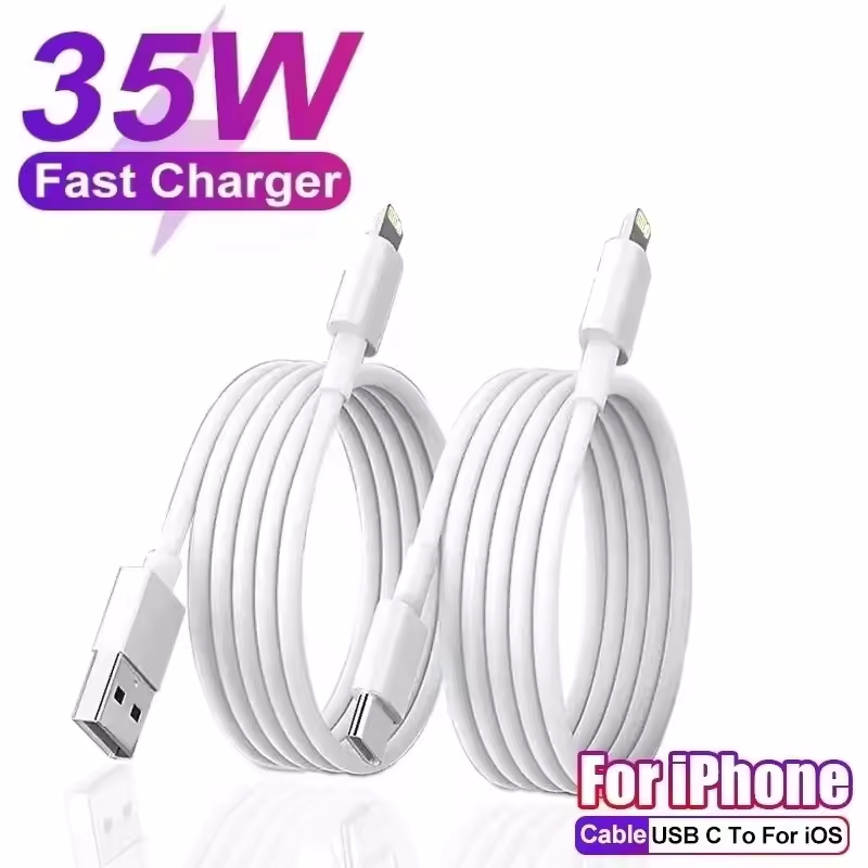 Para PD 35W cargador rápido USB tipo C para iPhone 15 14 13 12 11 Pro Max Mini Plus XR XS accesorios de Cable de datos de carga