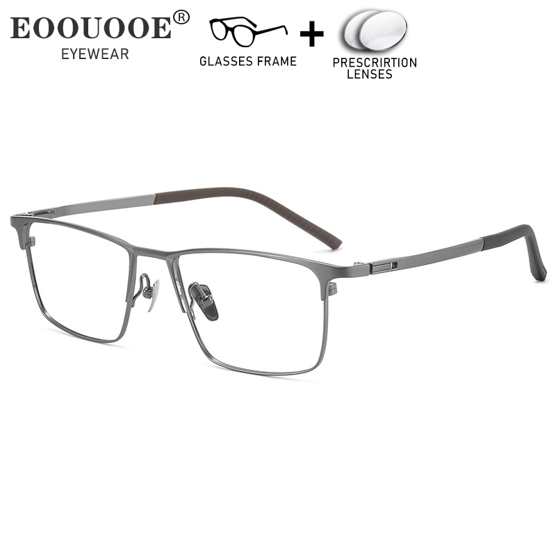 Men Glasses Frame High Quality Prescription Glasses Correct Myopia Hyperopia Lenses Progressive Clear Vision Optical Eyewear