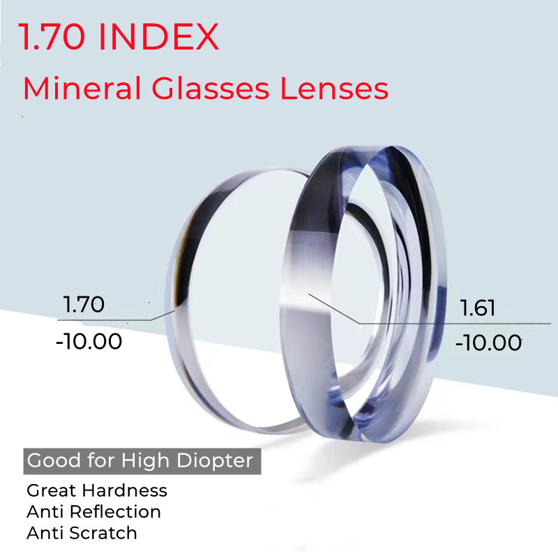 Lunettes de Table de Haute Qualité, Verres Super Minces avec Revêtement, Anti-Réflexion, Anti-Rayures, Optiques, Grande Dureté, 1.70