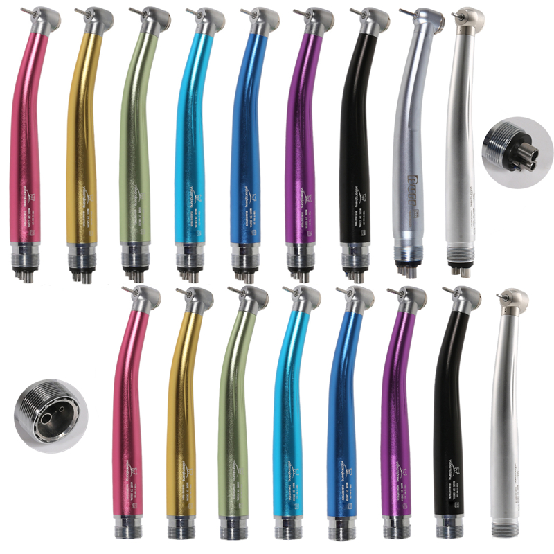Turbine à Air dentaire à grande vitesse, 2/4 trous, Standard propre/grande tête, bouton poussoir, Style NSK, adaptée aux fraises ISO 1.6mm