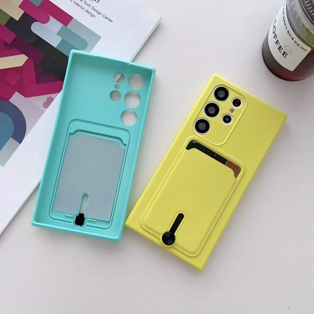 Portemonnee Kaarthouder Telefoon Case Voor Samsung Galaxy S25 Ultra S24 S23 S21 S20 FE S22 + Plus A72 A55 A53 A52S A52 A35 A33 A23 A22 5G