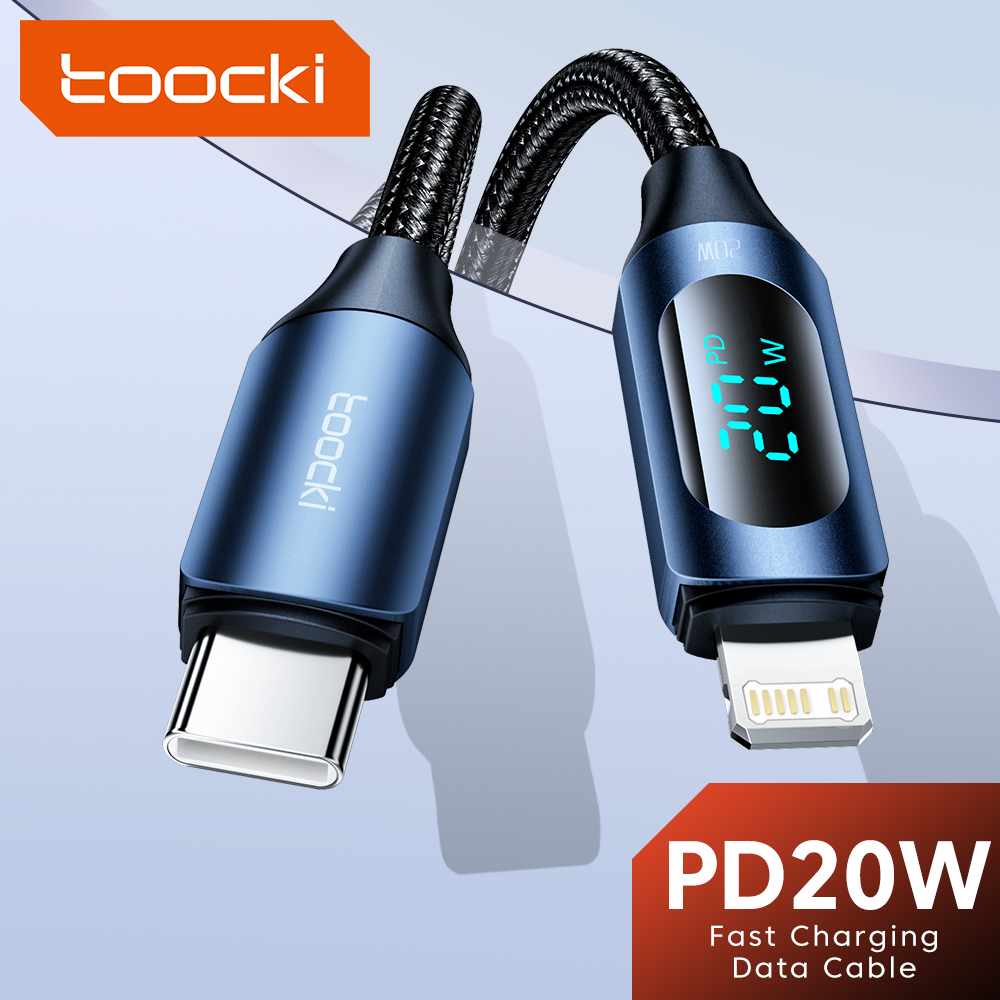 Toocki USB C to Lighting Cable For iPhone 14 13 12 11 Pro Max X Xr 8 7 Plus PD 20W Fast Charger Type C Data Wire Cord  1m 2m