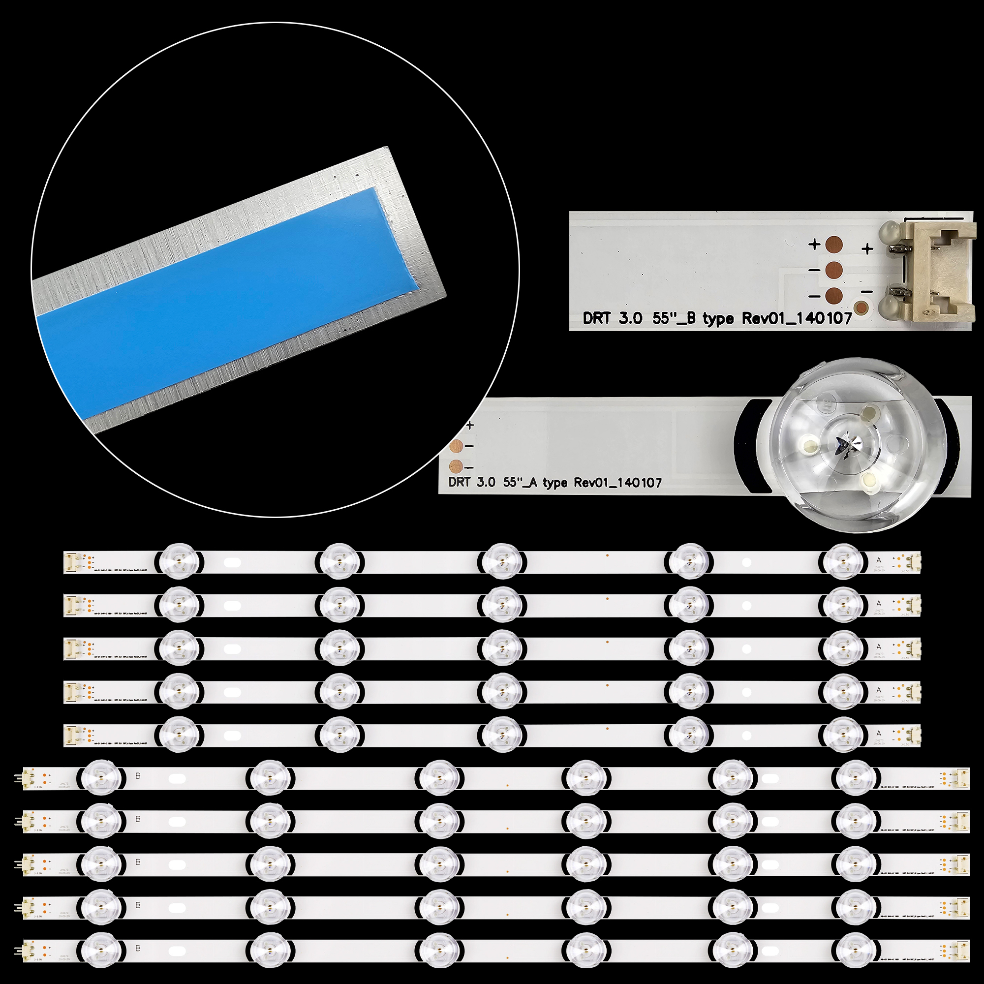 6LED+5LED светодиодная лента подсветки телевизора для 55lb 55LF5610 55LY320C 55LB561V 55LF5950 LC550DUE 55LB5500-ZA 55LB550U-ZA 55LB550V-ZA