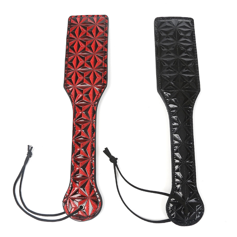 Ромбовидный узор Flog Spank Paddle Horse Whip Beat Submissive для тренировок лошадей Crop Leather Spanking Paddle