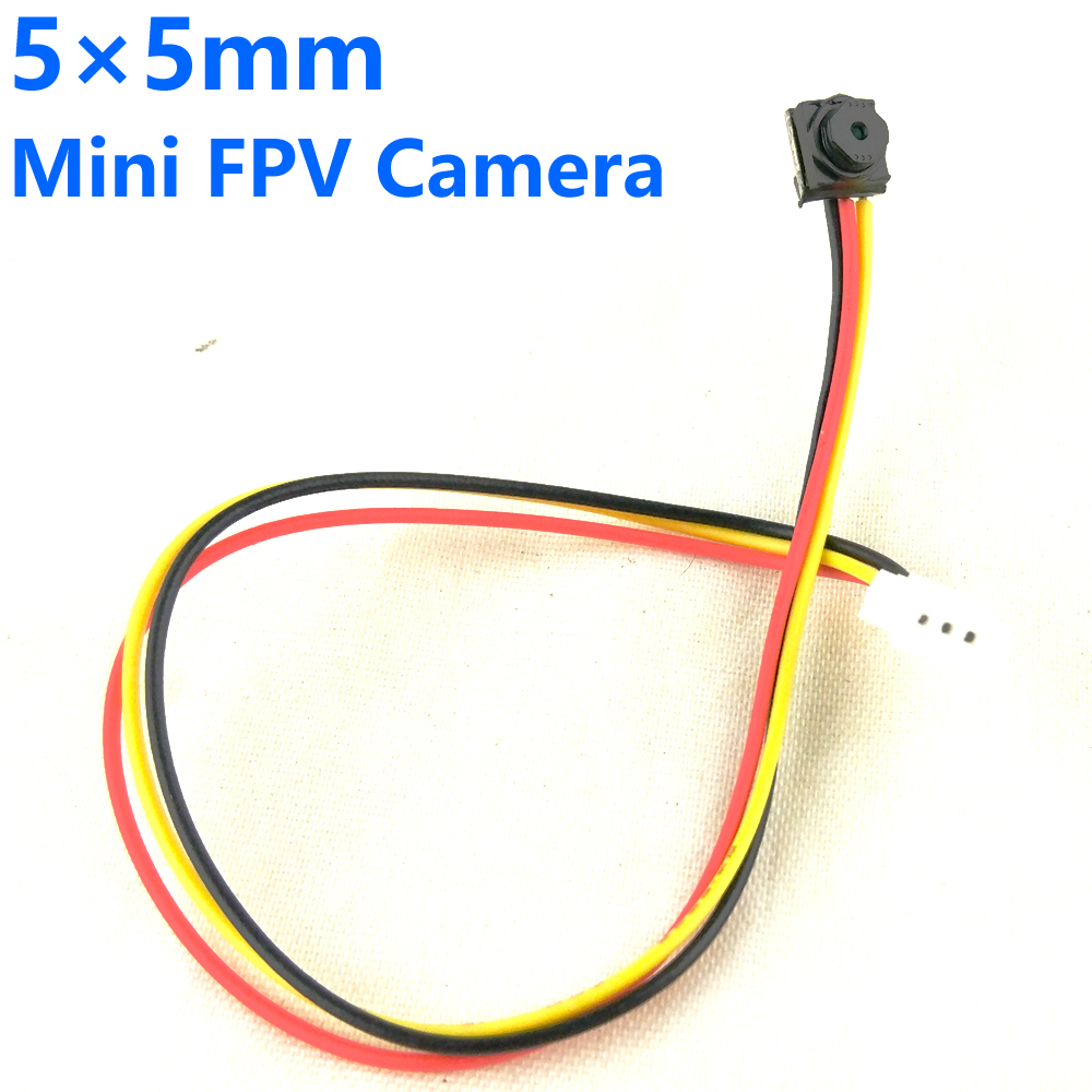 Мини-камера FPV 5x5 мм, 700TVL, объектив 3,6 мм, маленькая цветная видеокамера Micro CMOS с микрофоном/аудио для FPV квадрокоптера/гоночного/дрона