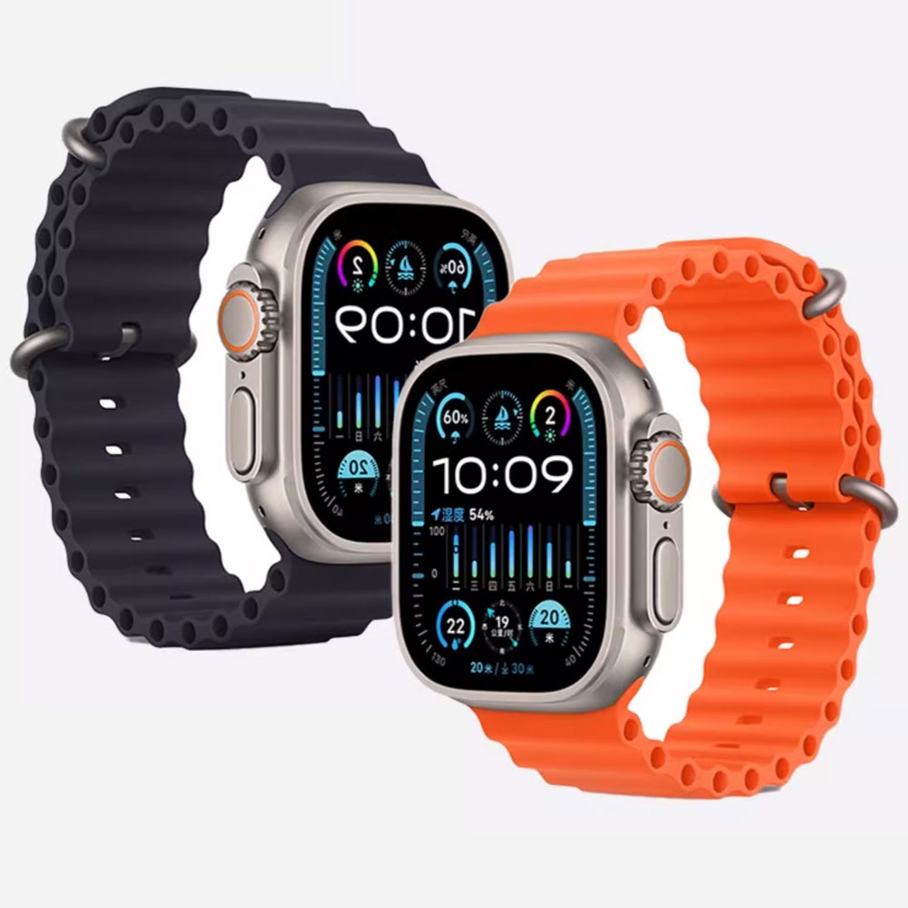Cinturino in silicone oceano per Apple Watch Ultra Band 49mm 45mm 41mm 44mm 40 42 44 mm 45 mm cinturino iWatch serie 10 9 8 7 SE 3 5 6