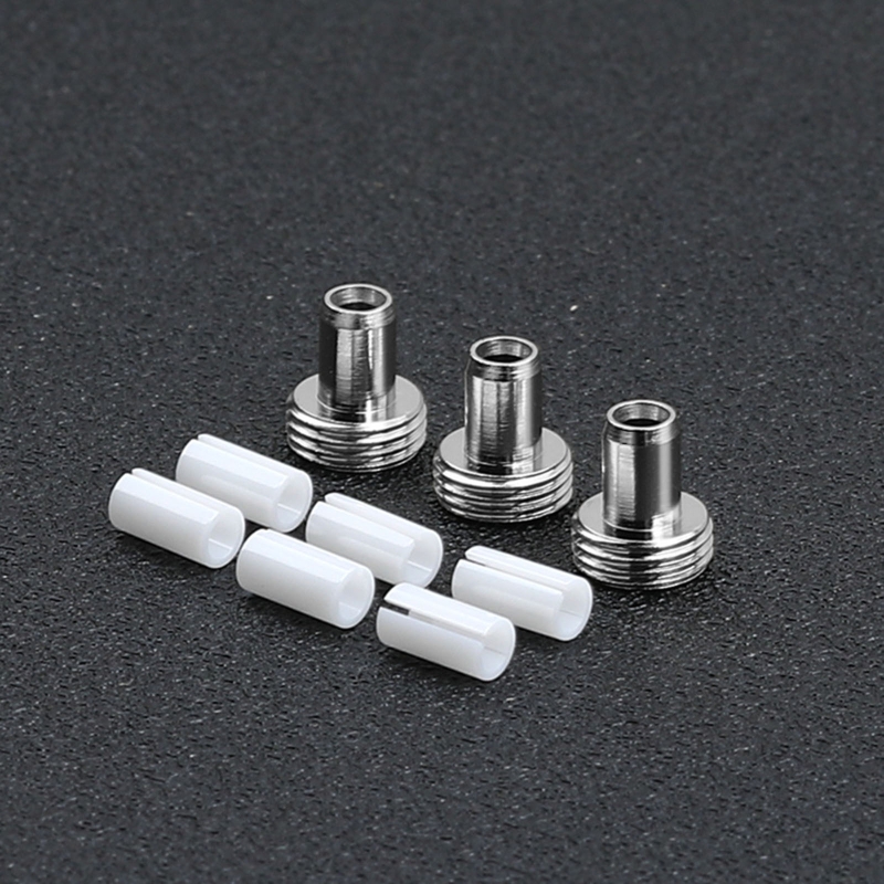 2Set Metallkopfverschraubung und Keramikrohrhülsen-Anschlussadapter für die optische Fehlerortung von Glasfasern