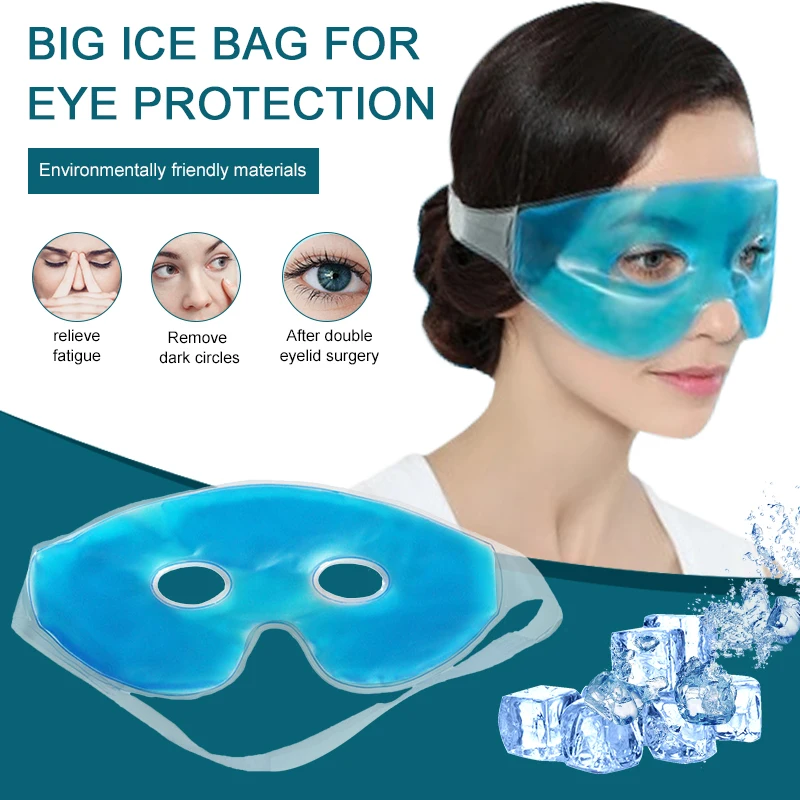 Mascarilla refrescante para ojos, alivio de la fatiga, elimina las ojeras, mascarilla para ojos fría, mascarilla para dormir, cuidado de los ojos refrescante, almohadilla de Gel relajante