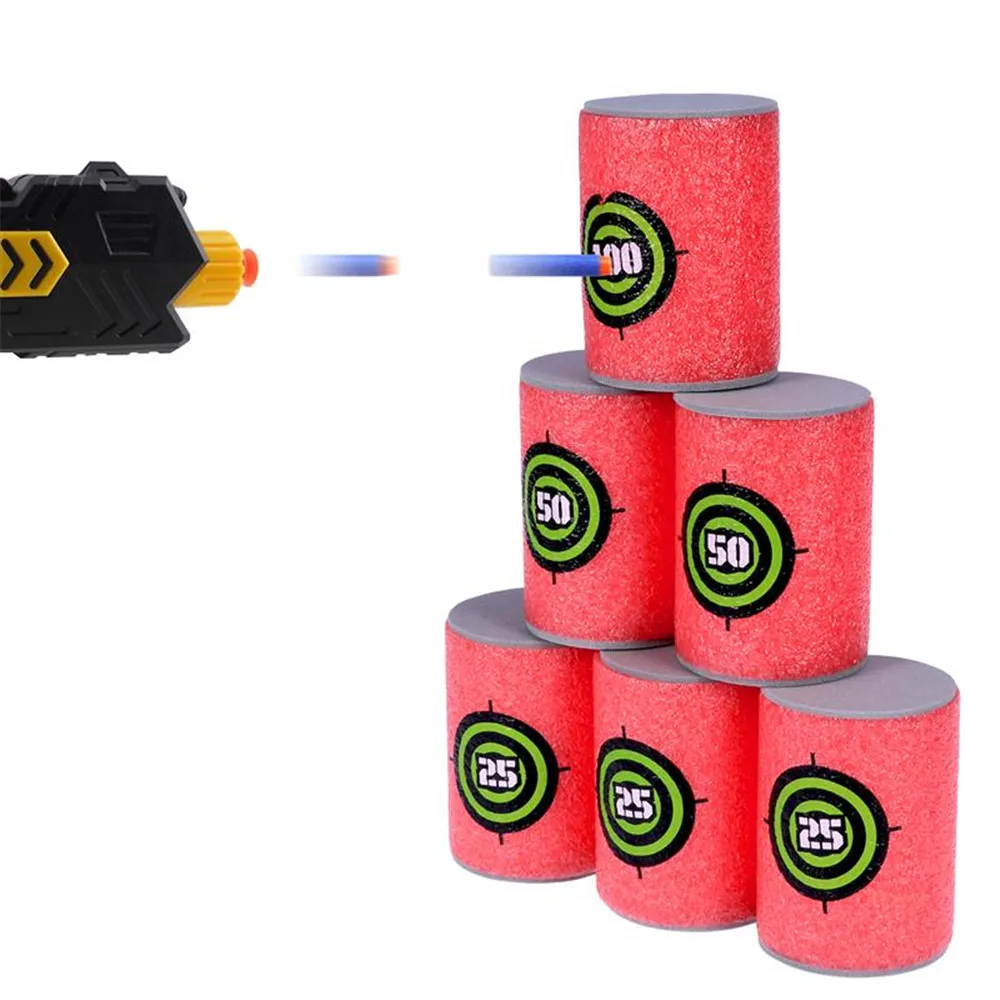 6 sztuk puszek docelowych Miękka pianka EVA Docely na pociski Dart Zabawki dla Nerf N-strike Stałe Elite Gry Dla dzieci Materiały szkoleniowe Zabawka