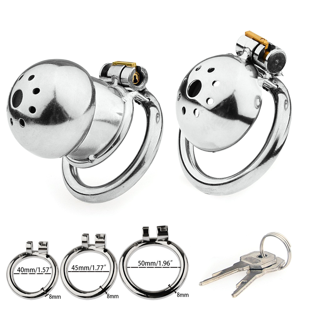 Jaula de castidad metálica para hombre, candado de castidad para esclavo masculino, jaula para pene de acero inoxidable, bondage uretral, juguetes sexuales BDSM para hombres