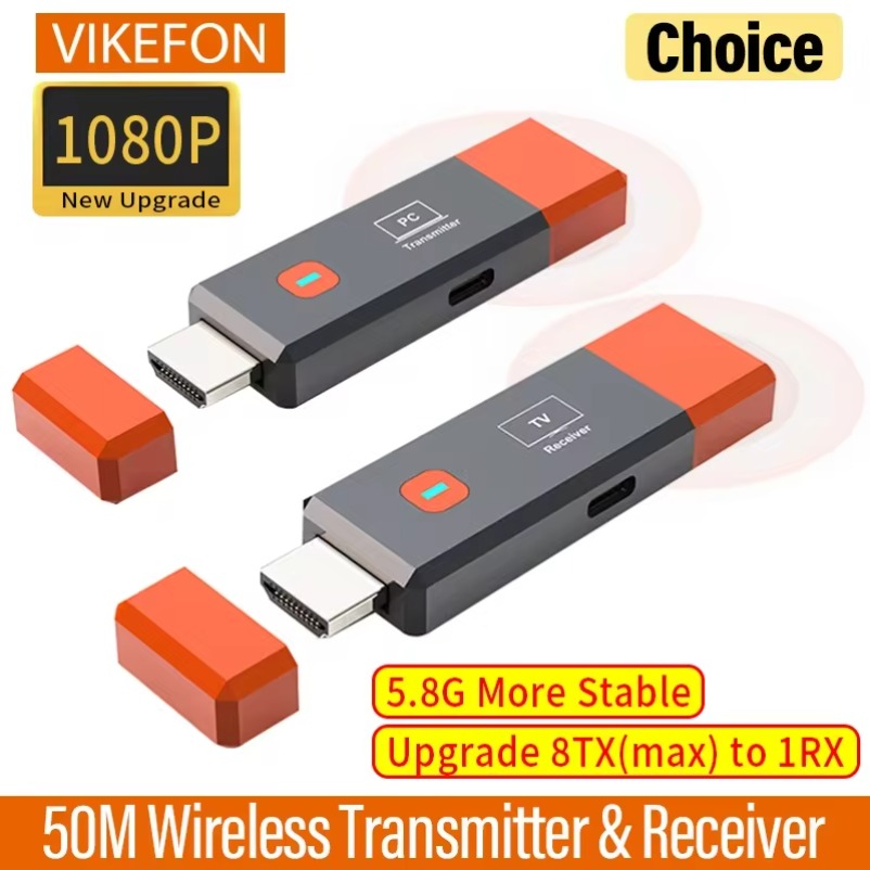 ワイヤレス HDMI 互換ビデオアダプタ送信機受信機エクステンダーテレビスティックドングル PC カメララップトップからプロジェクターモニター
