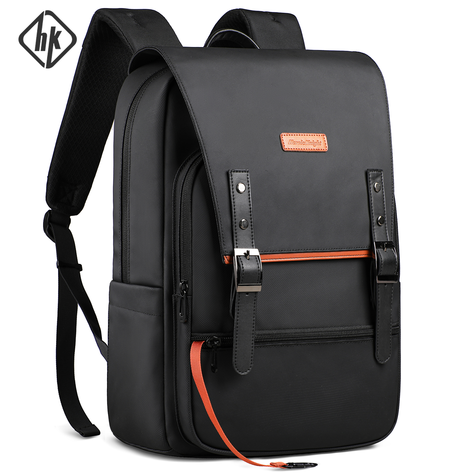 HK Vintage Backpack for Men 15.6 inch Laptop Backpack with Magnetic Flap Waterproof Travel Commuter Bag College Bookbag Daypack
