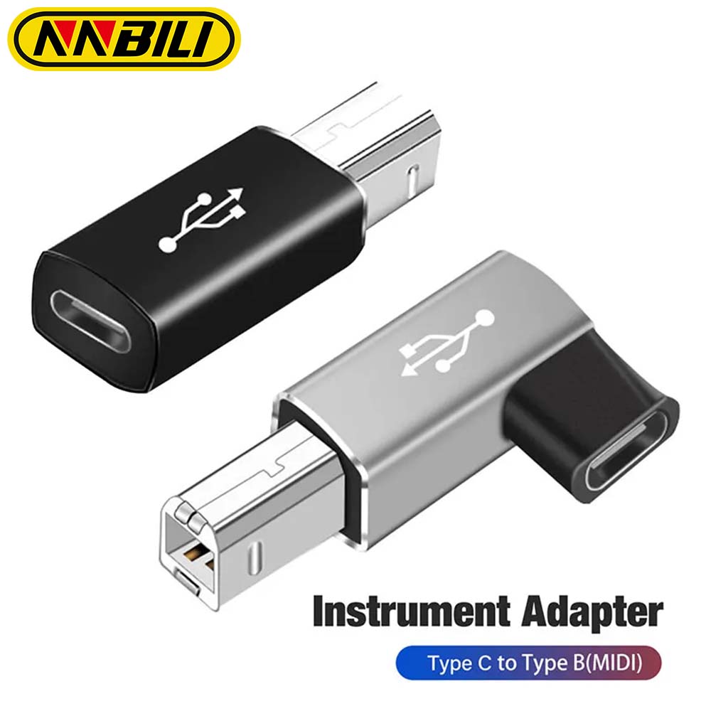 Nnbili usb typ c weiblich zu usb b männlich adapter für scanner drucker konverter daten übertragungs adapter für midi controller tastatur