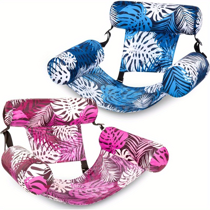 Sloosh 2 Pacchi di Sedie Galleggianti Gonfiabili per Piscina per Adulti, Resistenti, Divertimento Estivo in Acqua, Spiaggia e Lago
