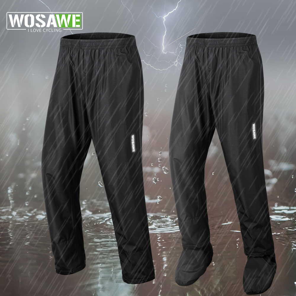 WOSAWE randonnée pantalons de pluie pantalons imperméables en plein air moto escalade Camping cyclisme sport montagne pantalons de pluie couvre-chaussures