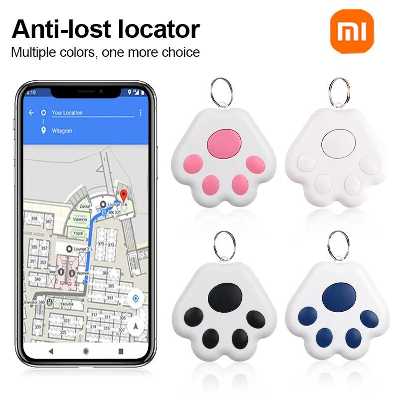 Xiaomi – Mini traceur GPS en forme de patte de chien, localisateur Bluetooth sans fil Anti-perte pour animal de compagnie, sac pour enfant, portefeuille, collier de clé, accessoires