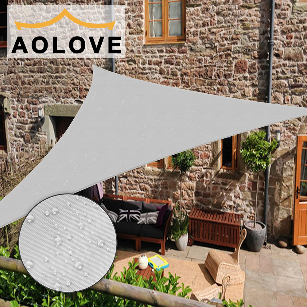 Multi-size Driehoek Zonnescherm Zeil Waterdicht Buiten Tuin Patio Party Zonnebrandcrème Awing Zonnekap Voor Strand Camping Zwembad