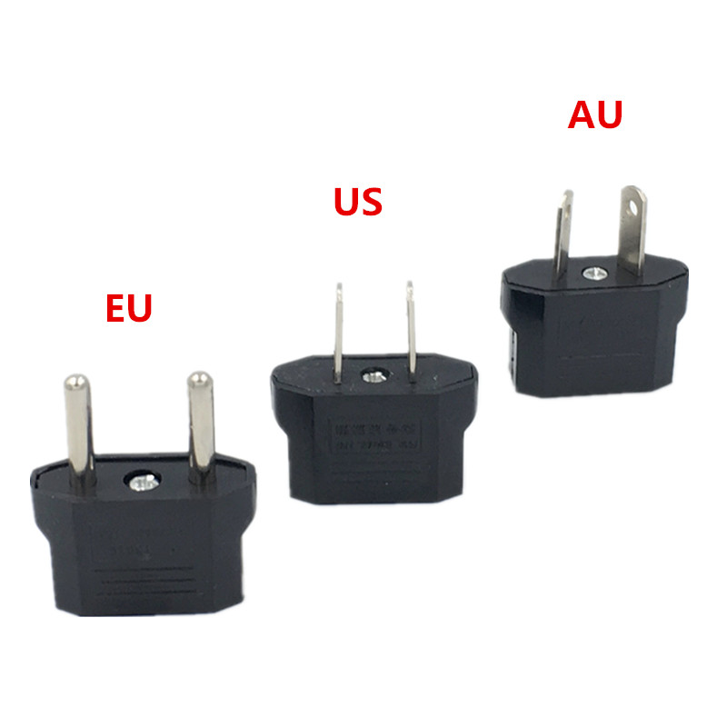 Adaptador de Tomada de Viagem 1 Peça: Plugue Europeu, Americano, Australiano, Japonês, Chinês para EUA e UE - Conversor de Tomada de Energia Euro