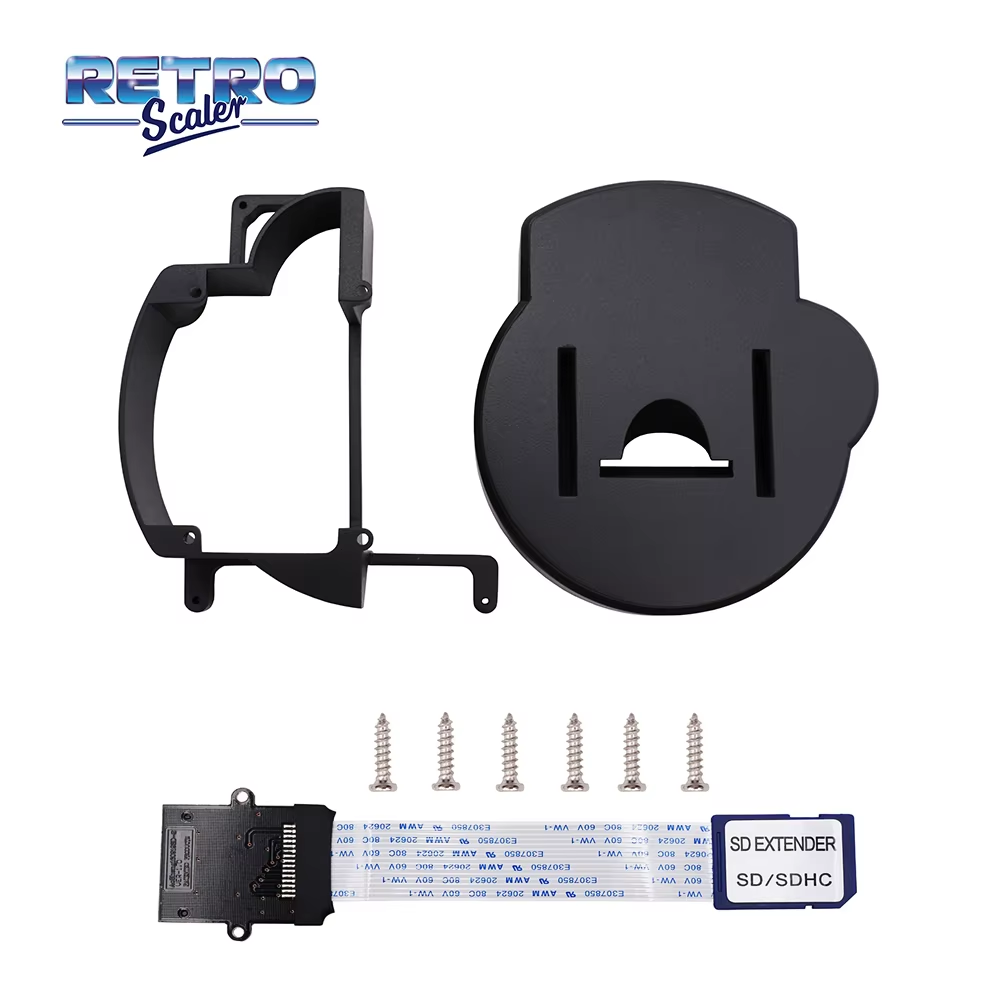 Kit de montage imprimé RetroScaler GC avec câble d'extension de carte SD pour chargeur GC CUBEODE pour lecteur de disque de Console GameCube NGC
