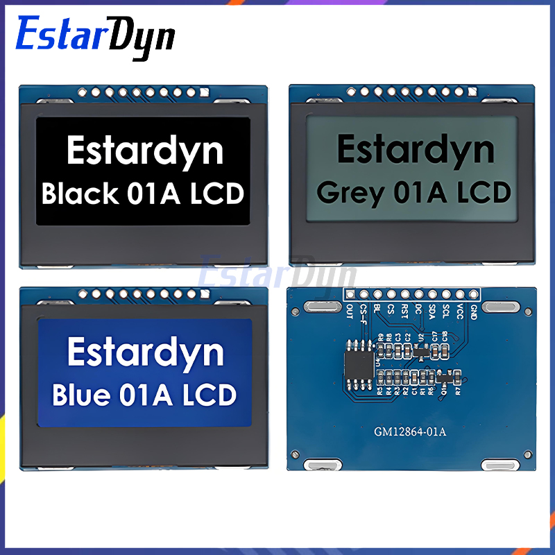 Estardyn 12864 SPI LCD-module 128X64 SPI ST7567A COG Grafisch scherm Board LCM-paneel 128x64 Dot Matrix-scherm voor