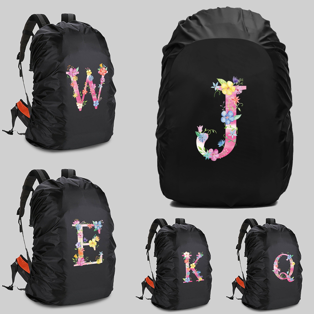 防水レインカバー,アウトドアバックパック,キャンプ,ハイキング,登山,防塵カバー,フレーズパターン,20〜70リットル
